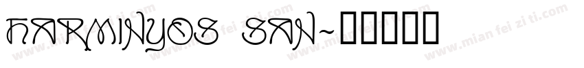 HarminyOS San字体转换